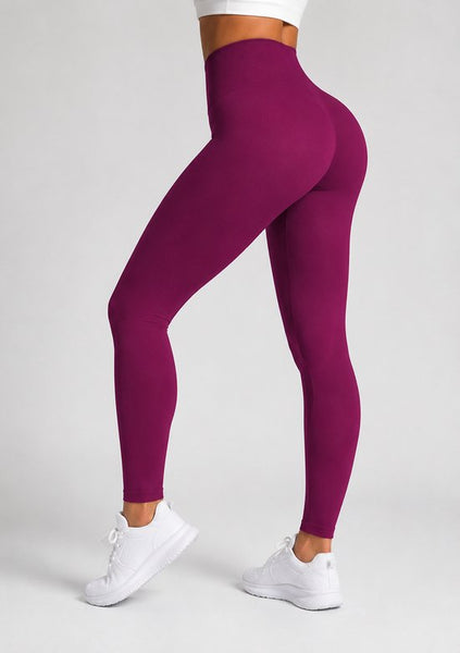 SparkNine Serenafit sportlegging - XS - rood - hoge taille - zacht & comfortabel materiaal - tweede huid - stretch - buikcontrole