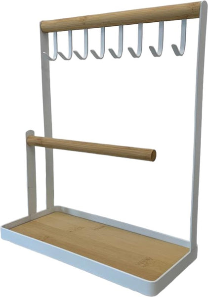Sieradenrekje - Wit - Oorbellenrekje - Oorbellenhouder - Oorbellen Display - Oorbellenrekje - Sieradenrek - Sieraden Organizer