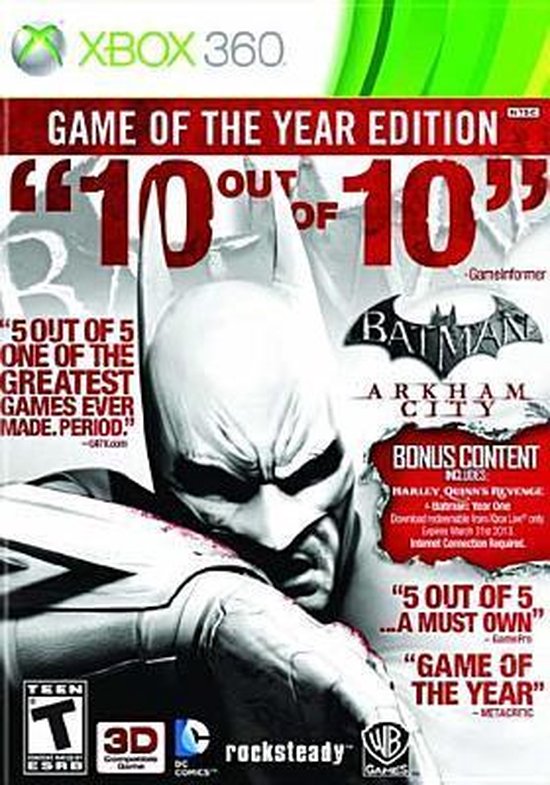 Batman: Arkham City Game of the Year
