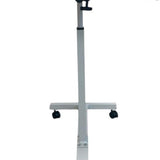 Laptoptafel op Wieltjes - 60 x 40 cm - In Hoogte Verstelbaar - Zwart - Wit - Ontbijttafel op Wielen - Bedtafel