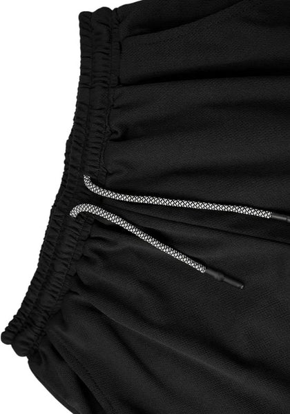 SparkNine Stridex fitness short heren - dubbellaags - met telefoonzak - XXL - zwart - sneldrogend - met handdoeklus & zakken - functioneel & comfortabel