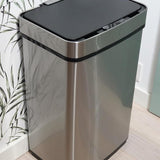 4cookz® Sensorprullenbak 60 liter - RVS Prullenbak