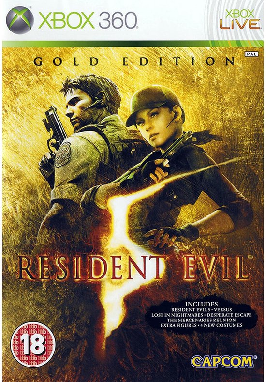 Capcom Resident Evil 5 Gold, Multiplayer modus, M (Volwassen)