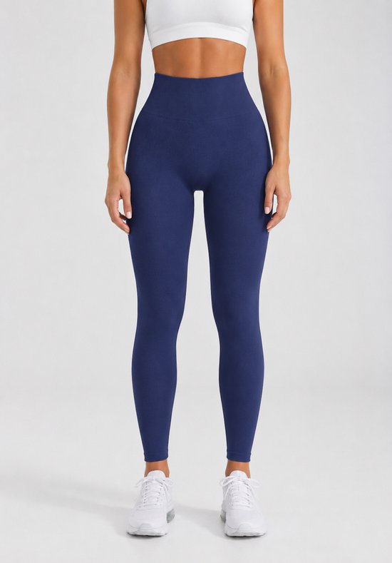 SparkNine Serenafit sportlegging - XS - blauw - hoge taille - zacht & comfortabel materiaal - tweede huid - stretch - buikcontrole