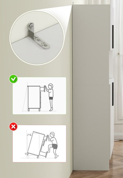 Moderne Keukenkast Voorraadkast Hoog 2 deurs 40x79x175 cm - Wit