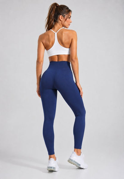 SparkNine Serenafit sportlegging - S - blauw - hoge taille - zacht & comfortabel materiaal - tweede huid - stretch - buikcontrole