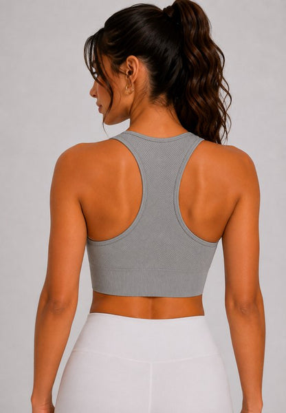 Dames Sport Bra - Met Verwijderbare Pads - Crop - U-Neck - Stretch - Comfortabel - Sport-BH