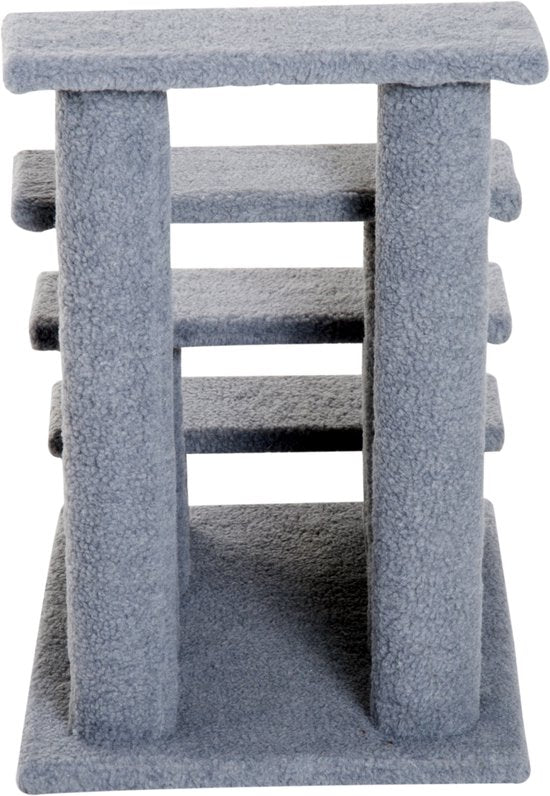 Huisdierentrap Katten- en Hondentrap 4 treden 63,5x43x60cm Grijs