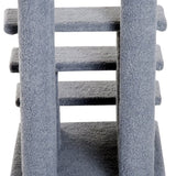 Huisdierentrap Katten- en Hondentrap 4 treden 63,5x43x60cm Grijs