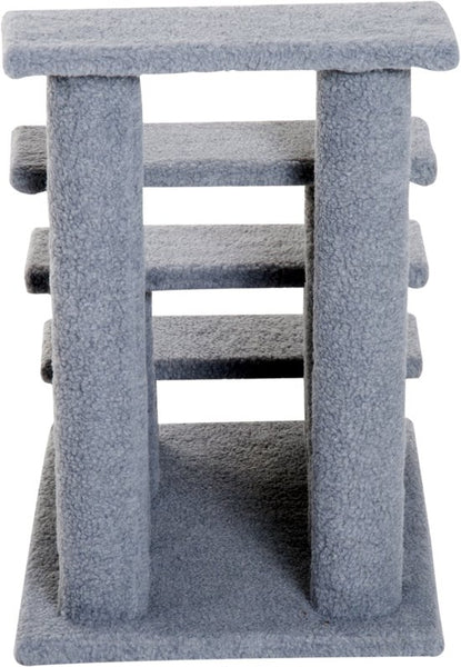 Huisdierentrap Katten- en Hondentrap 4 treden 63,5x43x60cm Grijs