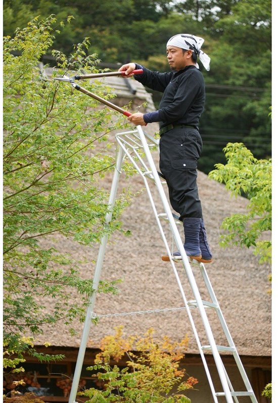 Niwaki Driepoot Tuinladder 360 cm Snoeiladder Tripod Ladder - Plukladder NW03600