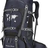 Trekking Rugzak 70+5L – Grote Backpack voor Reizen, Hiken & Backpacken – Ergonomisch, Ademend & Waterafstotend