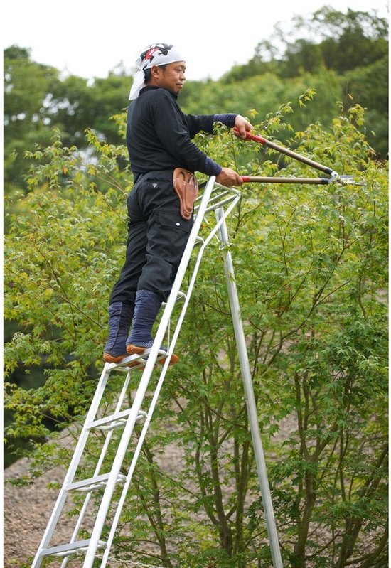 Niwaki Driepoot Tuinladder 360 cm Snoeiladder Tripod Ladder - Plukladder NW03600