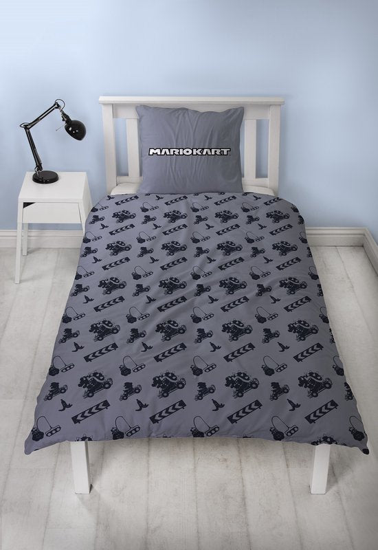 Mario Kart - Mario vs Bowser Microvezel Beddengoed Set (140x200cm + 63x63cm)