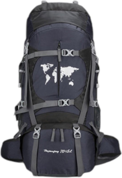 Backpack - Zwart - 79 x 33 x 23 cm - Backpack Organizer - Met Waterzak - Backpack 75 Liter - Backpack Heren - Backpack Vrouwen - Back Pack Heren - Back Pack Vrouwen - Flightbag