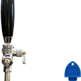 Biertap Kraan RVS met Zwarte Hendel – Professionele Tapkraan voor Thuistap & Horeca incl. Reinigingsborstel