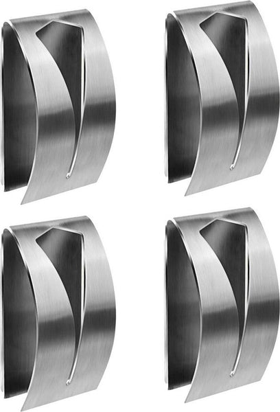 Handdoekhaak - RVS - 4 stuks - Zelfklevende handdoekhaken - Geen schroeven nodig - Handdoekhaakjes - Houder voor handdoeken