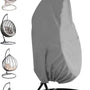 Beschermhoes Hangstoel Egg - Grijs - 190 x 115 cm - Waterproof - Universeel model - Hoes van Egg Chair - Waterdichte Beschermer voor Egg Stoel met Standaard