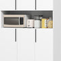 Moderne Keukenkast Voorraadkast Breed 2 deurs 40x119x175 cm - Wit