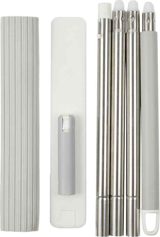 Dweilsysteem met 151 cm lange steel met 2 reservoirs - Grijs