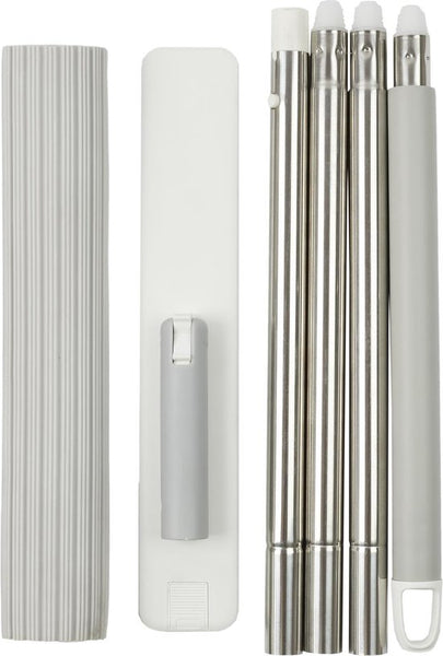 Dweilsysteem met 151 cm lange steel met 2 reservoirs - Grijs