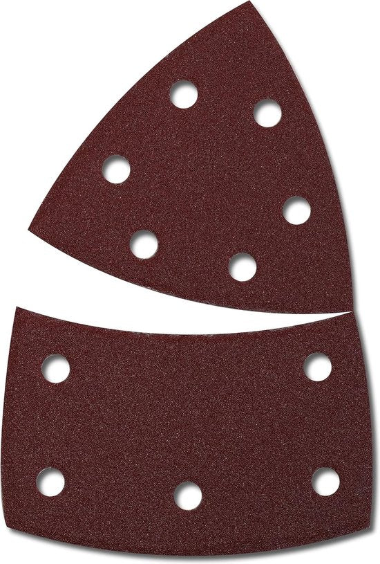 Rodopi® 100x Korrel Multi-Schuurpapier Driehoek 105x152 - Industrieel