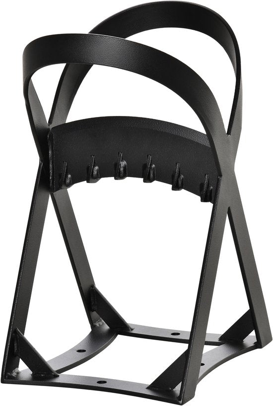 Houtklover van Koolstofstaal - Houtsplitter 20x24x 37 cm - Zwart