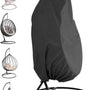 Beschermhoes Hangstoel Egg - Zwart - 190 x 115 cm - Waterproof - Universeel model - Hoes van Egg Chair - Waterdichte Beschermer voor Egg Stoel met Standaard