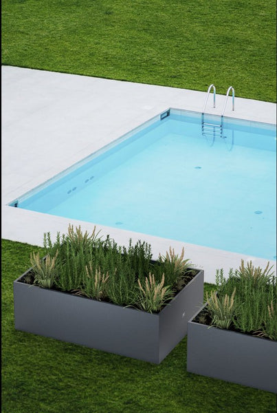 Herstera Garden® Plantenbak HG08978802 - Moestuin - 150x100x25 cm - Antraciet