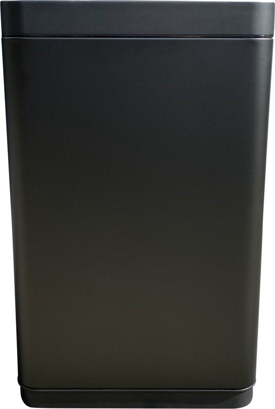 Luzzo® Iowa Black Prullenbak met Sensor 50 Liter - mat Zwart