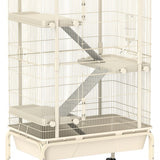 Chinchilla en Hamsterkooi met 4 Verdiepingen - 48x88x150 cm