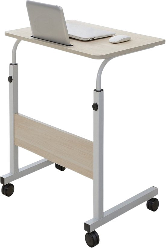 Laptoptafel op Wielen - In Hoogte Verstelbaar
