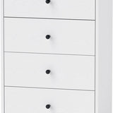4goodz Ladenkast met 4 Laden 29x47x 79 cm - Wit