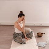 Yogamat merino wol extra lang & breed 200 x 75 | Geschikt voor Yin Yoga of Yoga Nidra | Schapenwol heeft een zelfreinigend vermogen