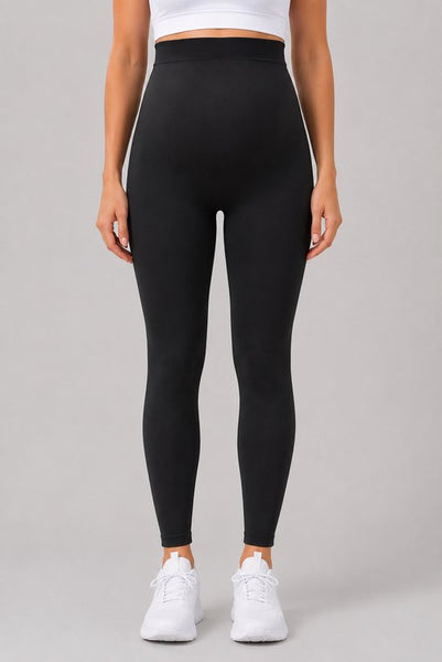SparkNine Mamaactive maternity legging - XXL - zwart - hoge taille - rekbaar - zacht & ademend materiaal - ondersteunend - zwangerschapslegging
