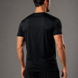 SparkNine Stormcore heren sport t-shirt - sneldrogend & ademend - fitness shirt - S - zwart - korte mauwen - training, rennen, casual dragen