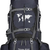 Trekking Rugzak 70+5L – Grote Backpack voor Reizen, Hiken & Backpacken – Ergonomisch, Ademend & Waterafstotend