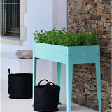 Herstera Garden® Urban Hoge Plantenbak Staal - 100x40x84cm - Mintgroen