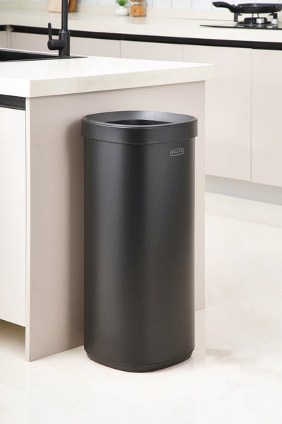 Luzzo® Open Square Prullenbak 50 liter - afvalbak-vuilnisbak -Zwart
