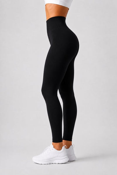 SparkNine Serenafit sportlegging - S - zwart - hoge taille - zacht & comfortabel materiaal - tweede huid - stretch - buikcontrole