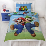 Super Mario - Mario en Luigi Microvezel Beddengoed Set (140x200cm + 63x63cm)