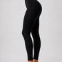 Serenafit sportlegging - M - zwart - hoge taille - zacht & comfortabel materiaal - tweede huid - stretch - buikcontrole