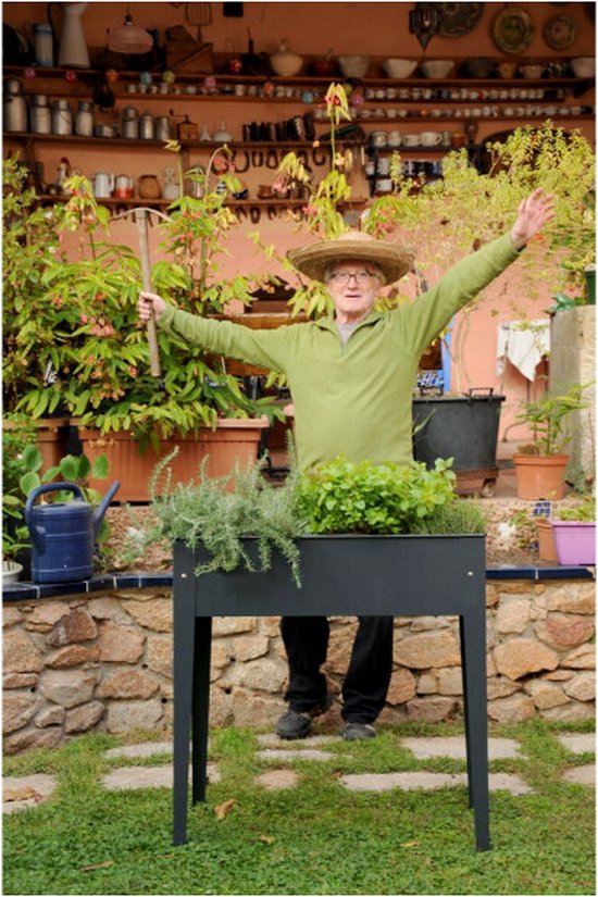 Herstera Garden® Urban Plantenbak HG08901901 - Verhoogde Moestuin - Antraciet