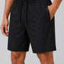 SparkNine Swift heren sport broek - met ritszakken - 3XL - zwart - fitness short - plus size - ademend - trainingsshort - elastische band met koord - sneldrogend