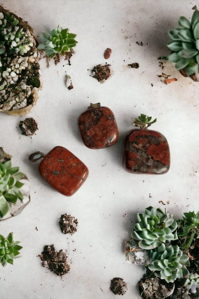 Sasemy - Edelsteen - Jaspis - Rode Jaspis - Edelstenen - Edelsteen Hanger - Edelsteen Ketting - Verjaardag cadeau - Cadeau - Moederdag Cadeau - Vaderdag Cadeau - Sinterklaas cadeau - Kerstcadeau