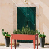 Herstera Garden® Urban Hoge Plantenbak Staal - 100x40x84cm - Rood