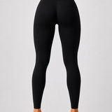 Serenafit sportlegging - M - zwart - hoge taille - zacht & comfortabel materiaal - tweede huid - stretch - buikcontrole