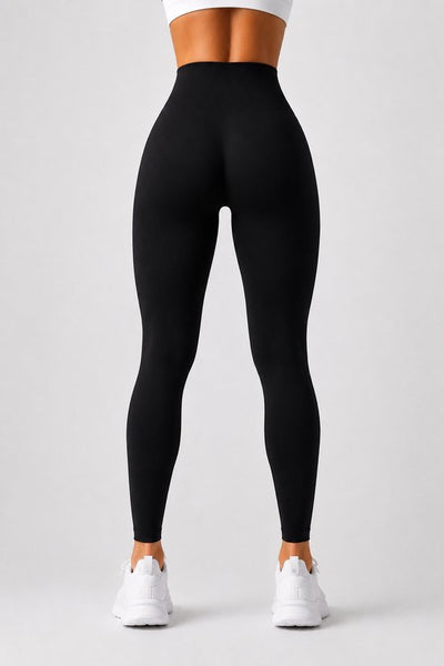 Serenafit sportlegging - M - zwart - hoge taille - zacht & comfortabel materiaal - tweede huid - stretch - buikcontrole