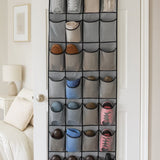 Schoenenkast Hangend - Schoenenzak 35 vakken - Opbergen van Schoenen aan Deur - Schoenenzak Grijs - Oplossing voor rondslingerende schoenen - Hoogwaardige Schoenenkast