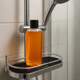 4Goodz zwart chromen doucheplank voor douchestang 30x12x5cm